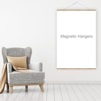 16 Inch – Teak Magnetic Artwork Hanger